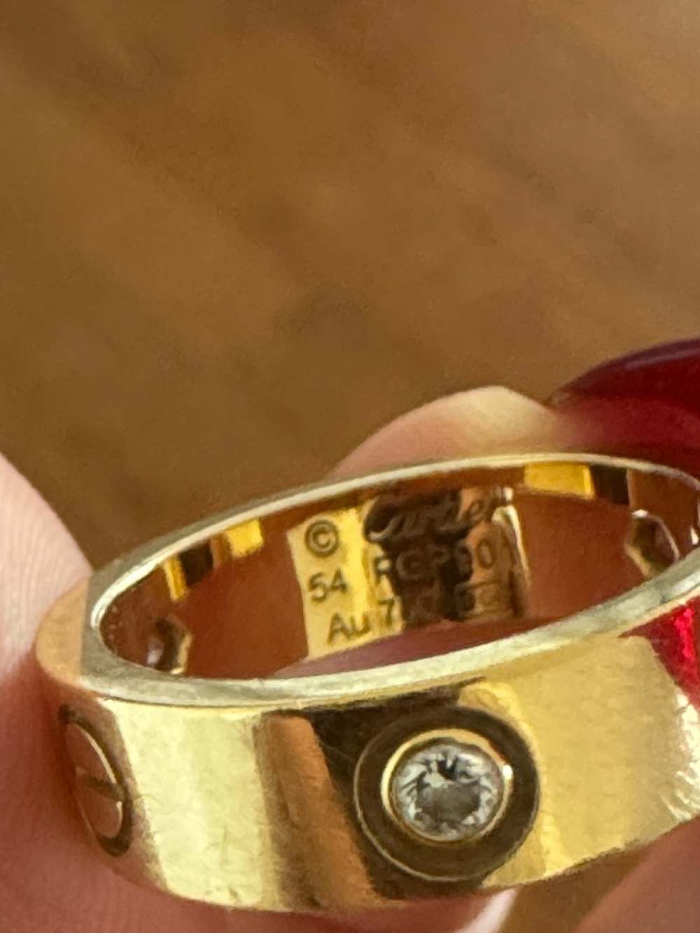 100% authentic Cartier love ring - Picture 10 of 10